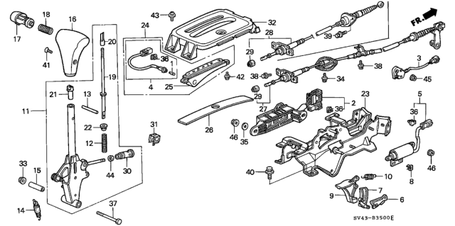 1997 Honda Accord Lamp Assy., AT (Indicator) Diagram for 37700-SV1-A01