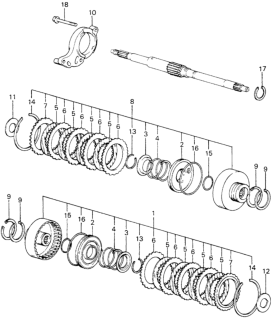 1980 Honda Civic HMT Clutch Diagram