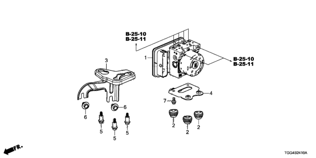 2018 Honda Civic VSA Modulator Diagram