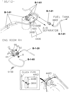 1996 Honda Passport A/C Evaporator System (Engine) Diagram 3