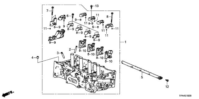 2021 Honda CR-V Hybrid Cylinder Head Diagram