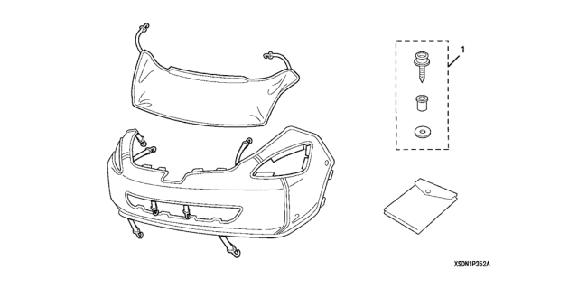 2007 Honda Accord Nose Mask (Full) Diagram