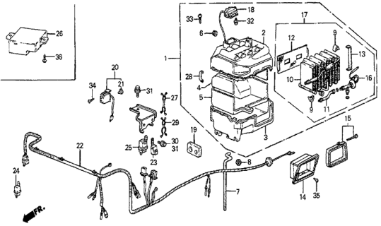 1986 Honda Prelude Bulb, Neo-Wedge Diagram for 38686-SB0-003