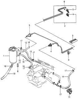 1981 Honda Civic Pipe A, Vent Diagram for 17720-SA3-000