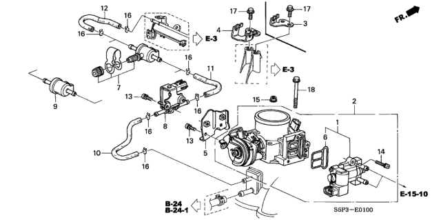 2003 Honda Civic Throttle Body Diagram