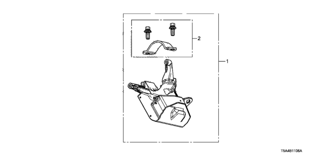 2015 Honda Fit Holder Set, Column Diagram for 06352-T5A-J11