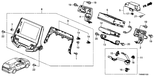2021 Honda Odyssey CONTROL UNIT Diagram for 39870-THR-A21