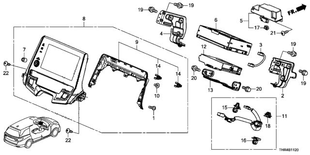 2020 Honda Odyssey Navigation System - Telematics Unit Diagram