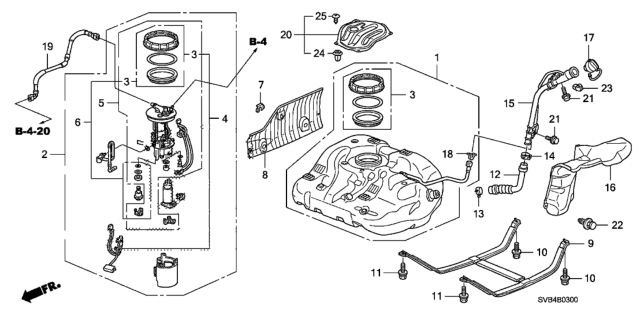 2010 Honda Civic Pipe, Fuel Filler Diagram for 17660-SNA-A02