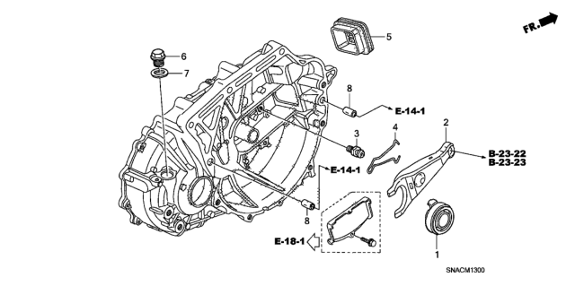2010 Honda Civic MT Clutch Release (2.0L) Diagram