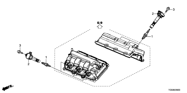 2019 Honda Passport Plug Hole Coil - Plug Diagram