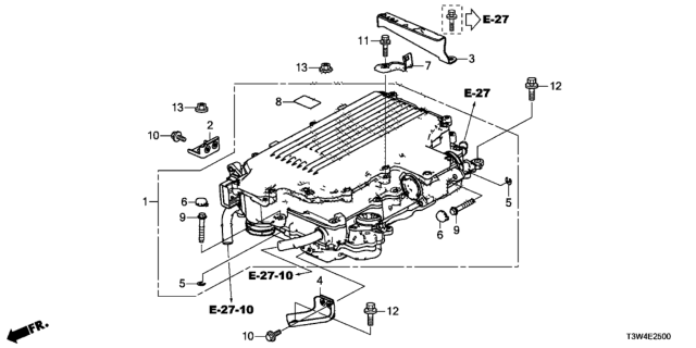 2014 Honda Accord Hybrid 4 Door HYBRID (EXL) KA CVT PCU Assy. Diagram