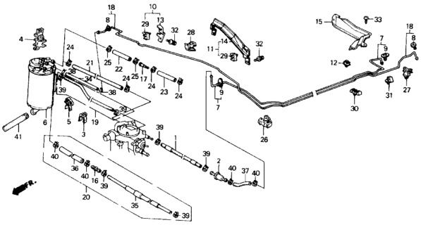 1988 Honda Accord Fuel Pipe Diagram