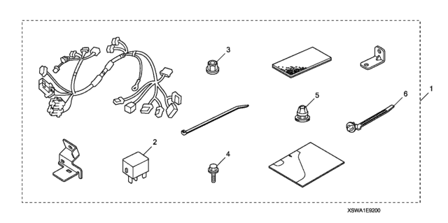 2008 Honda CR-V Remote Engine Starter Attachment (With Security) Diagram