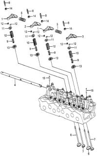 1982 Honda Prelude Valve - Rocker Arm Diagram