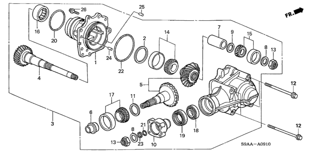 2006 Honda CR-V Transfer Diagram