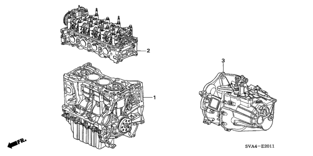 2008 Honda Civic General Assy. (DOT) Diagram for 10002-RRB-A05