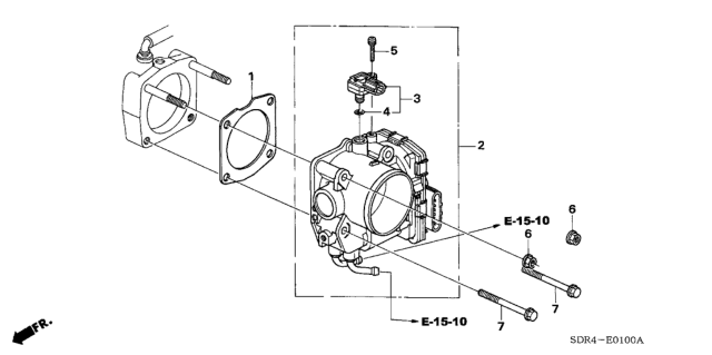 2007 Honda Accord Hybrid Throttle Body Diagram