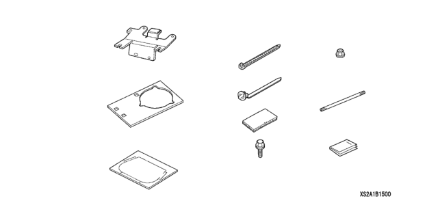 2009 Honda S2000 2 Door BASE KA 6MT Satellite Radio Attachment Diagram