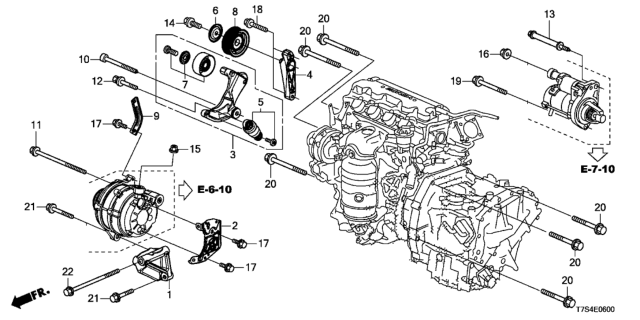 2018 Honda HR-V Auto Tensioner Diagram