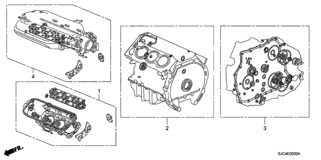 2012 Honda Ridgeline Gasket Kit Diagram