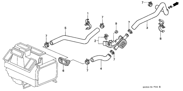 1995 Honda Civic Water Valve Diagram