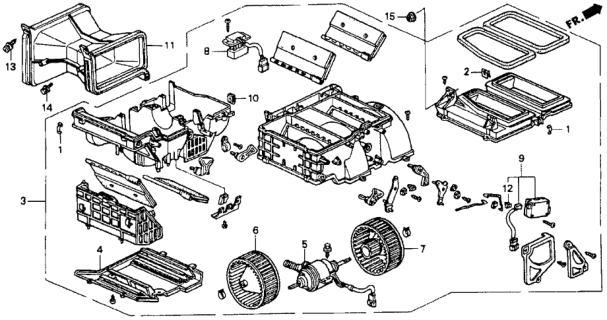 1991 Honda Accord Heater Blower Diagram
