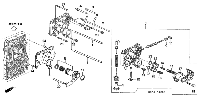 2005 Honda CR-V AT Regulator (5AT) Diagram