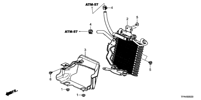 2021 Honda CR-V Hybrid GUIDE COMP (ATF) Diagram for 25550-5TA-A00