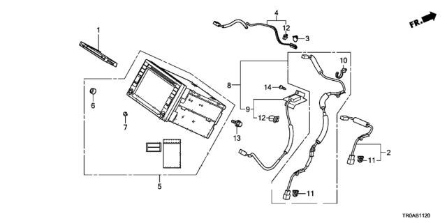 2013 Honda Civic Avn Diagram for 39540-TR0-A11RM