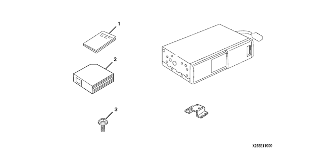 2008 Honda S2000 2 Door CR (WITH AC) KA 6MT CD Changer (8-Disc) Diagram