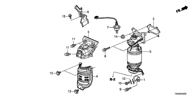 2012 Honda CR-V Stay Converter Diagram for 11941-R5A-000