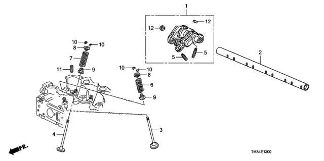 2014 Honda Insight Valve - Rocker Arm Diagram