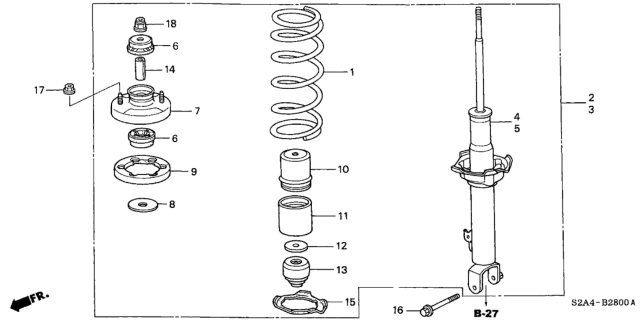 2004 Honda S2000 Nut, Flange (10MM) (Ohashi) Diagram for 90304-SR3-014