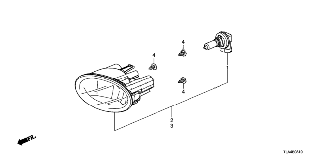 2017 Honda CR-V Foglight Diagram