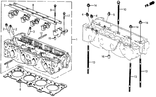 1984 Honda Civic Cylinder Head Diagram