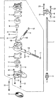 1979 Honda Accord Rotor, Pump (Inner) Diagram for 15131-634-000