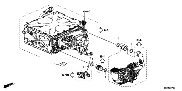 2017 Honda Clarity Fuel Cell O-Ring Set Diagram 1