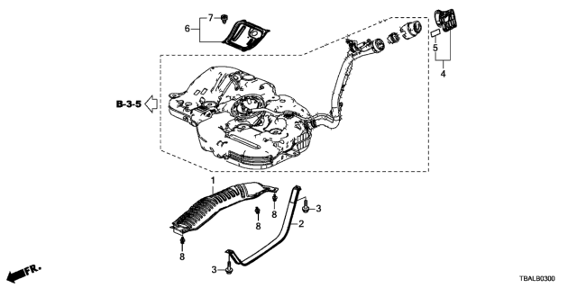 2021 Honda Civic Fuel Tank Guard Diagram