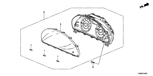 2015 Honda Odyssey Meter (Denso) Diagram