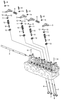 1982 Honda Accord Valve - Rocker Arm Diagram