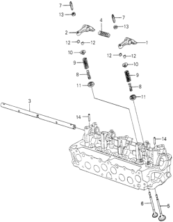 1982 Honda Civic 5 Door ** (WAGOVAN) KA HMT Valve - Rocker Arm Diagram