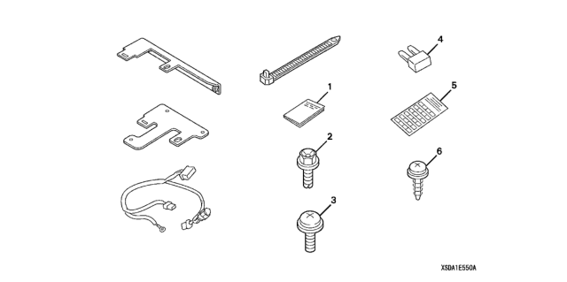 2004 Honda Accord 2 Door LX KA 5MT Security Attachment Diagram