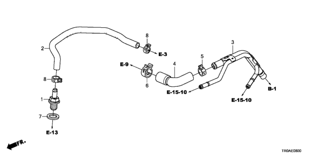 2013 Honda Civic Pcv Tube (1.8L) Diagram