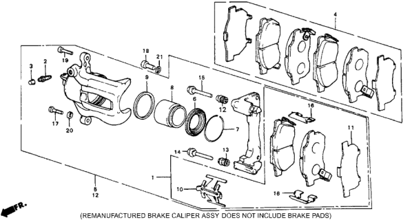 1986 Honda Civic Front Brake Diagram