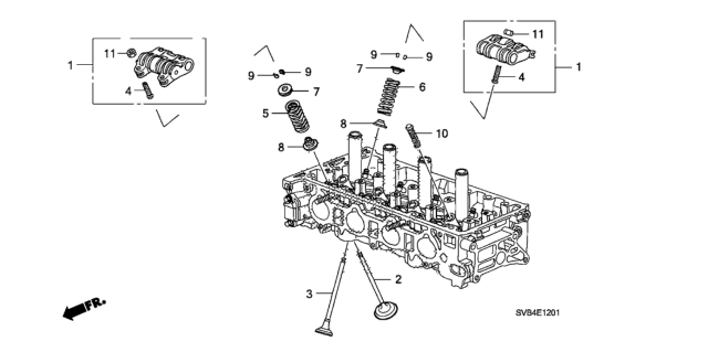 2011 Honda Civic Valve - Rocker Arm (2.0L) Diagram