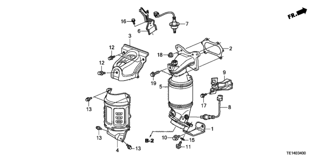 2012 Honda Accord Converter (L4) Diagram