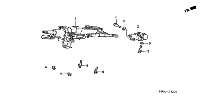 2005 Honda Civic Steering Column Diagram