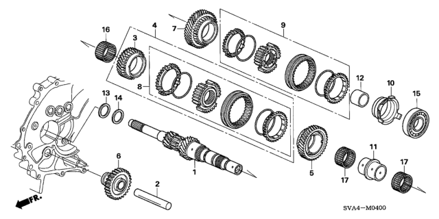 2006 Honda Civic Mainshaft (1.8L) Diagram