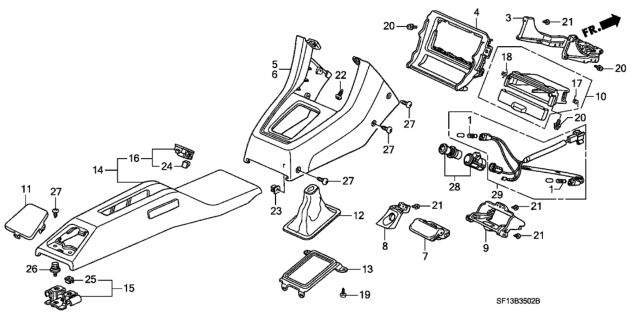 1990 Honda Prelude Cord Assy. Diagram for 39628-SH2-307